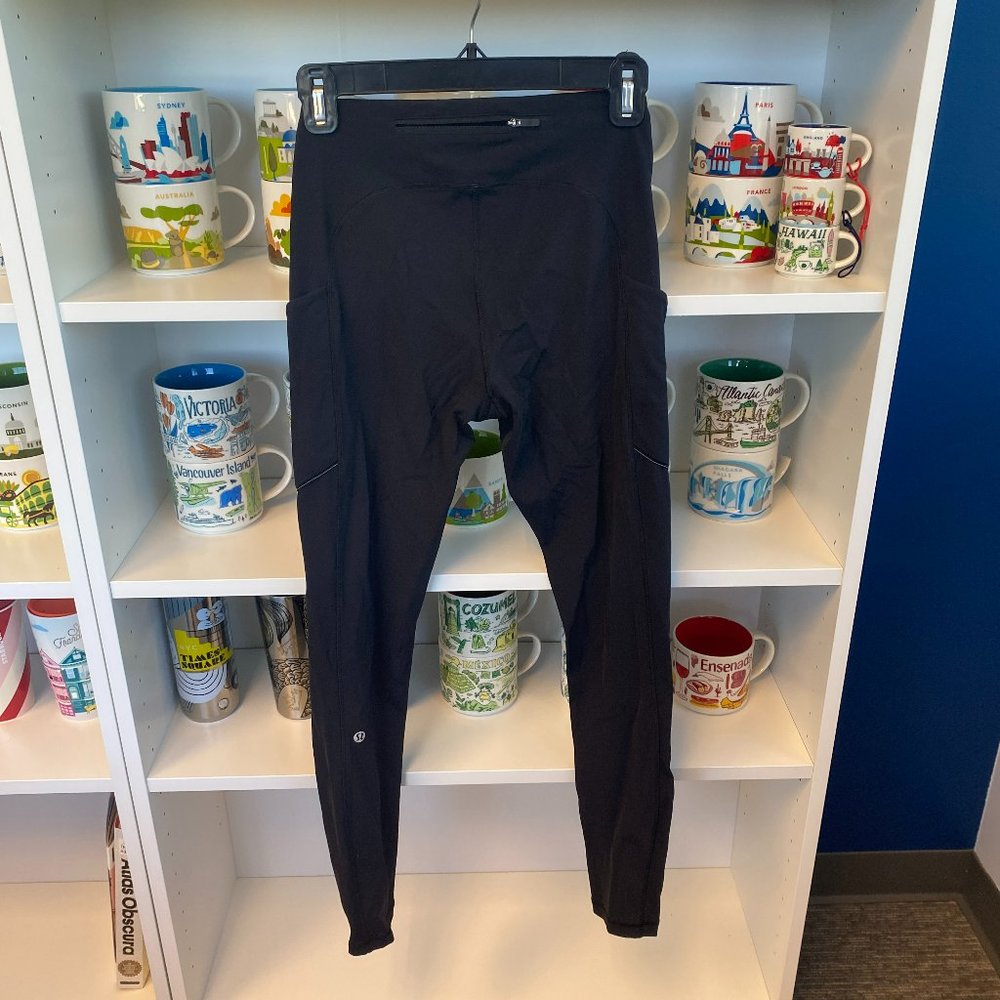 Lululemon 6 Speed Up Tights Leggings ~ Black